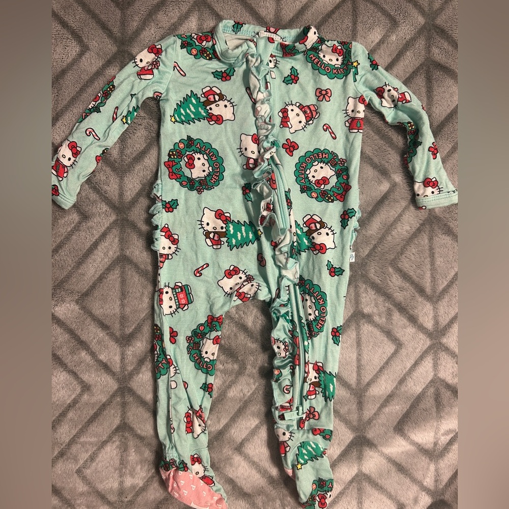 Baby Girls Hello Kitty Pajamas Posh Peanut Bamboo Baby Girl Christmas Pajamas